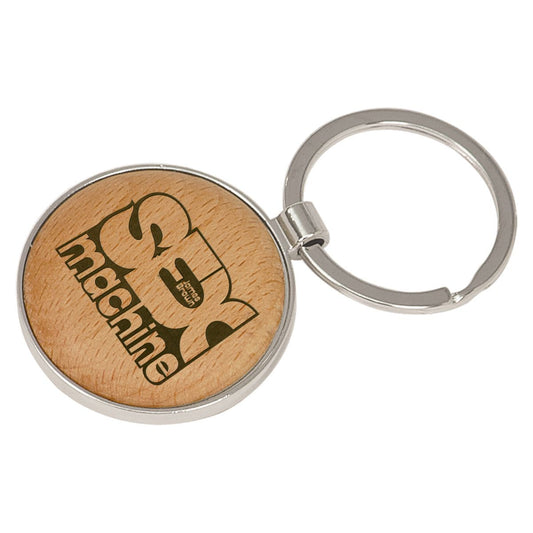 Sex Machine Laser Engraved Maple Keychain