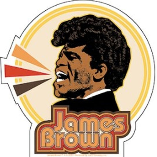 James Brown Singing Circle Sticker