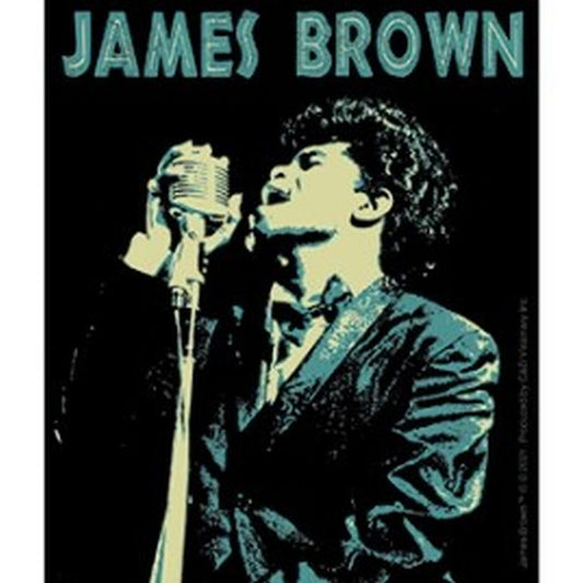 James Brown Singing In Blue Sticker