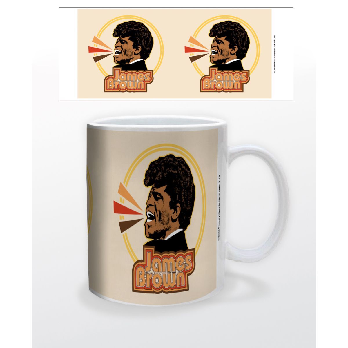 James Brown - Text and Hair 11oz Mug