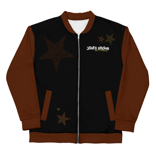 Say It Loud Stars AOP Bomber Jacket