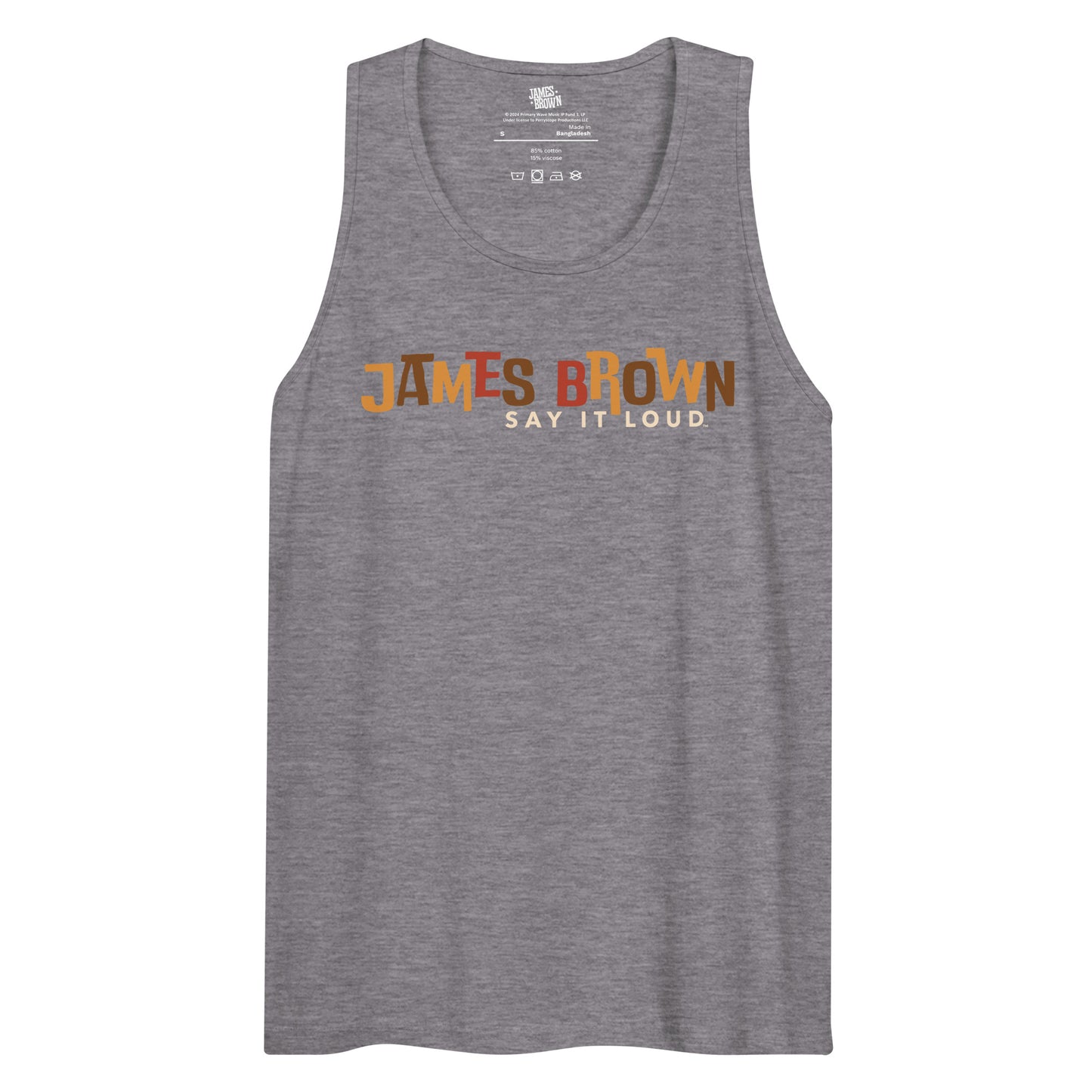 James Brown Say It Loud Logo Tank Top