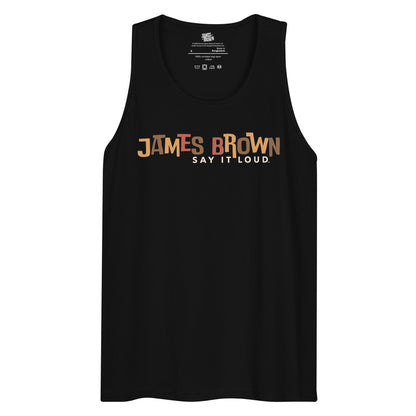 James Brown Say It Loud Logo Tank Top