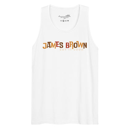 James Brown Say It Loud Logo Tank Top