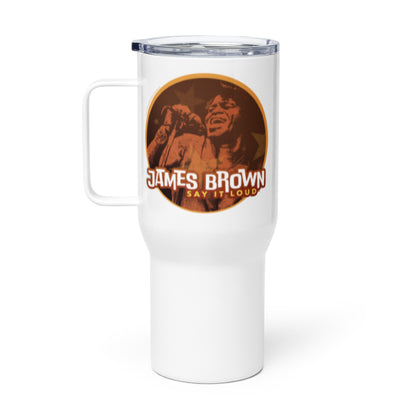 Say It Loud Stars Travel Mug with a Handle