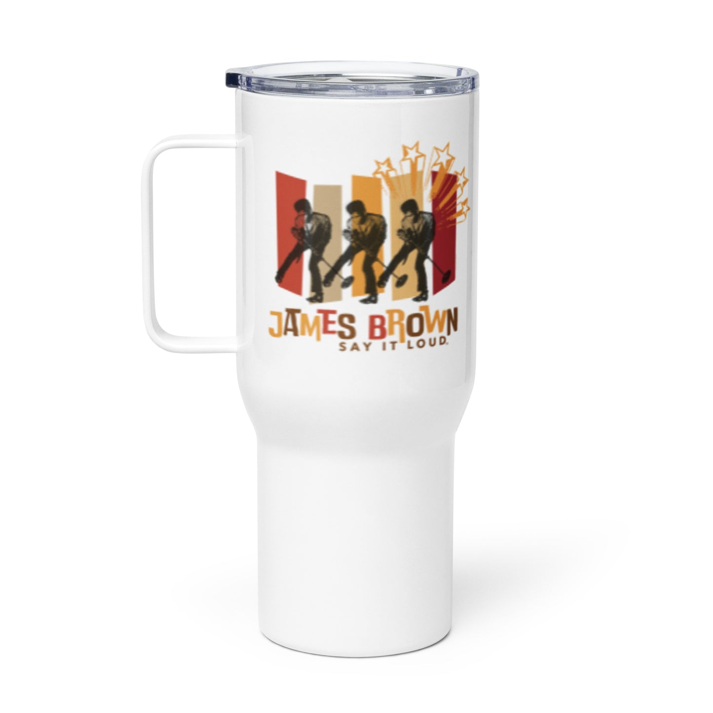 Say It Loud Crooner Travel Mug with a Handle