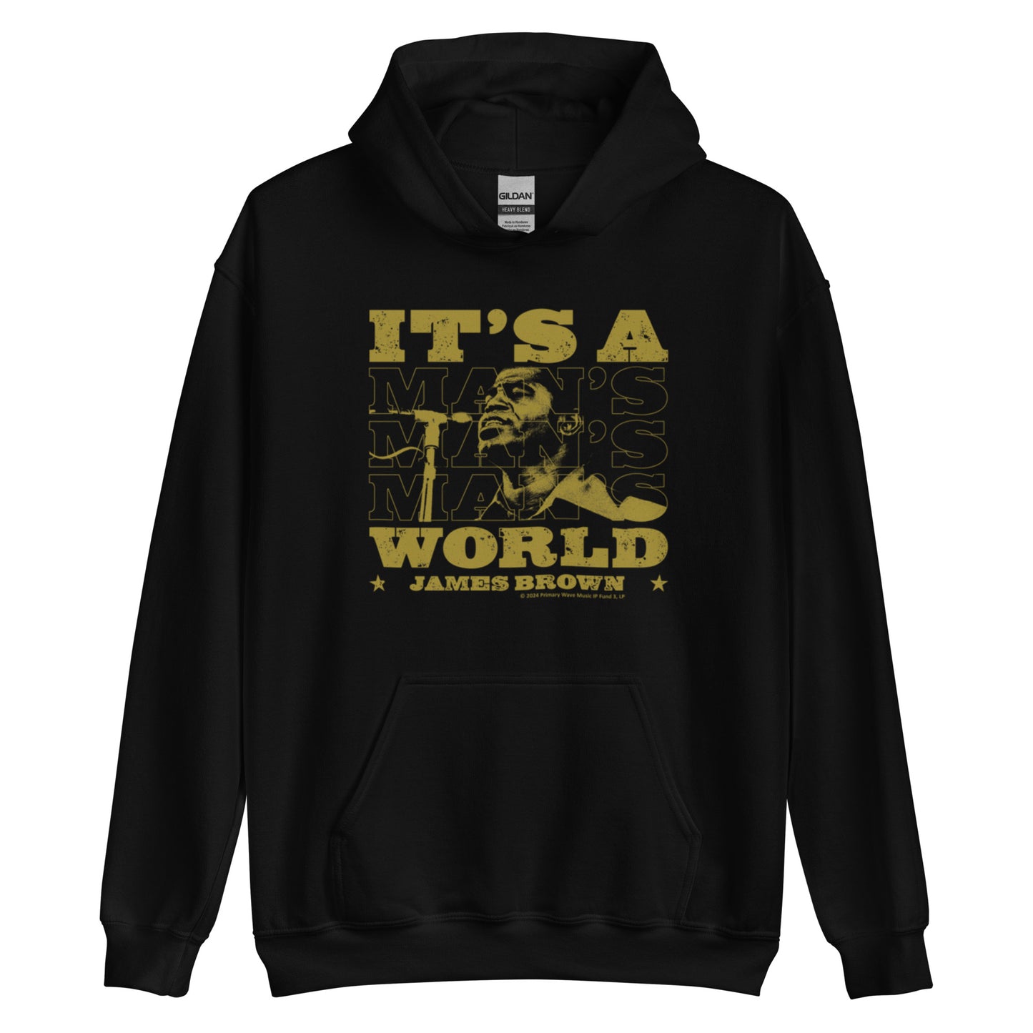 James Brown It's A Man's World Block Text Hoodie Sweatshirt