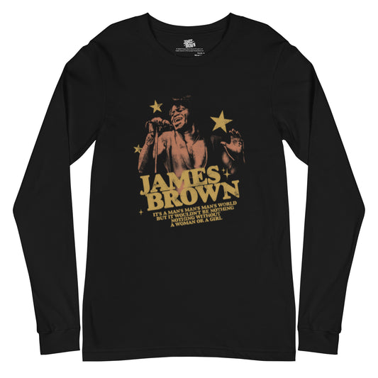 James Brown It's A Man's World Star Long Sleeve T-Shirt