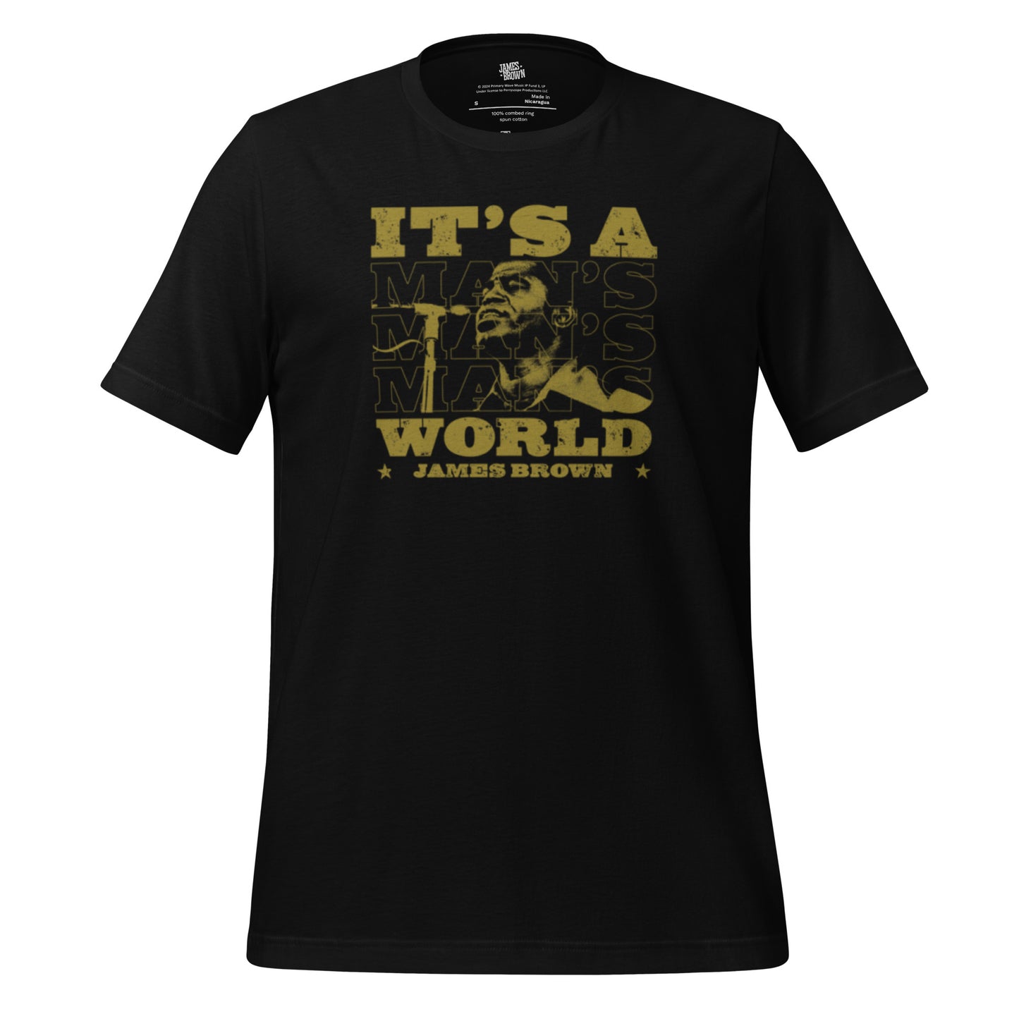 James Brown It's A Man's World Block Text T-Shirt