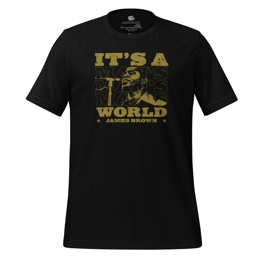 James Brown It's A Man's World Block Text T-Shirt